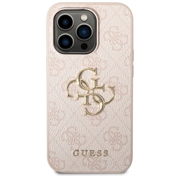 Чохол Guess GUHCP15L4GMGPI для iPhone 15 Pro 6.1" pink/pink hardcase 4G Big Metal Logo