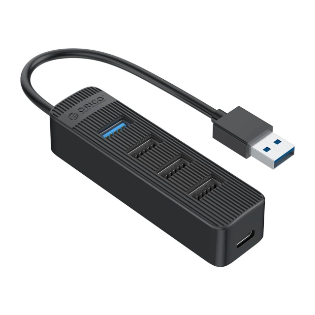 Hub USB Orico TWU32-4A 3.1 + 3x USB 2.0 + USB-C Zasilanie Czarny
