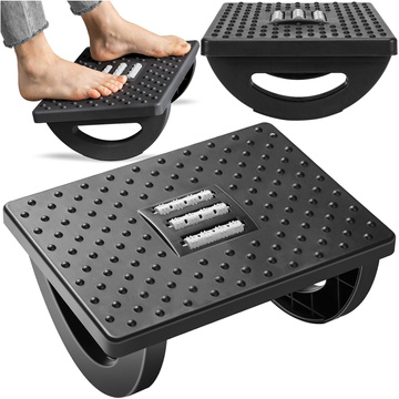 Office footrest foot rest legs foot massage for office work adjustable angle adjustment black