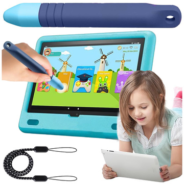 Kapazitiver Stylus-Touchstift für Bildschirme für Telefon-Tablets Alogy Stylus Pen für Kinder 10 cm Blau