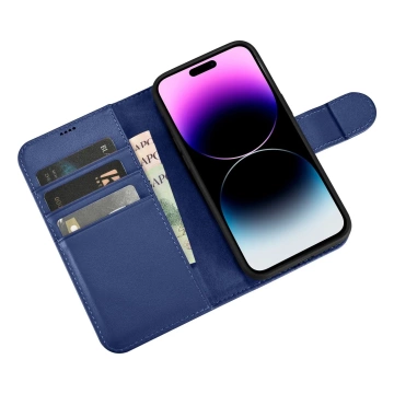 Чохол iCarerWallet Case 2in1 Phone Case для iPhone 14 Pro Max Anti-RFID Flip Leather Cover
