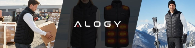 Kamizelka grzewcza z 28 strefami – 4-stopniowa regulacja temperatury, zasilanie USB, idealna na zimę i aktywności outdoor – Alogy ThermoVest™ Czarna (L)