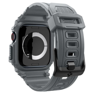 POUZDRO S ŘEMÍNKEM PRO APPLE WATCH 10 (46MM) TMAVĚ ŠEDÉ SPIGEN RUGGED ARMOR PRO