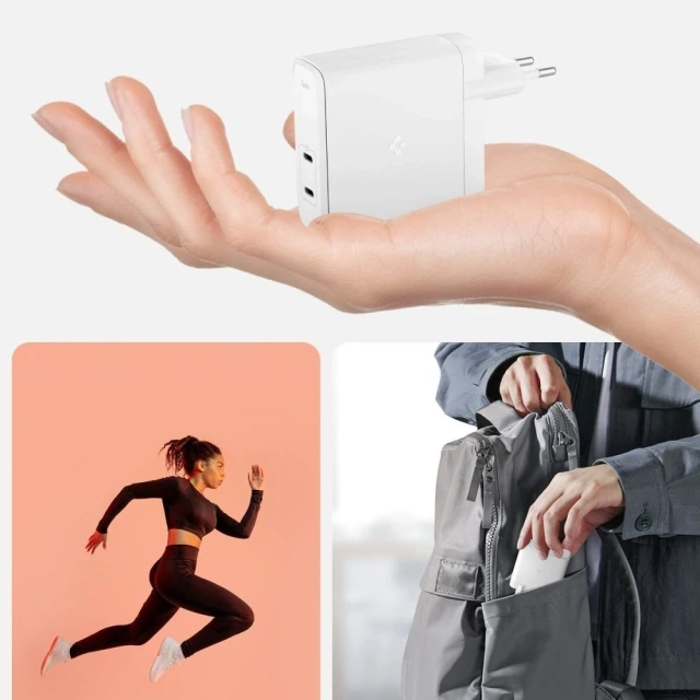 Nabíječka Spigen ArcStation Pro GaN-1402 140W USB-C 2xPD bílá