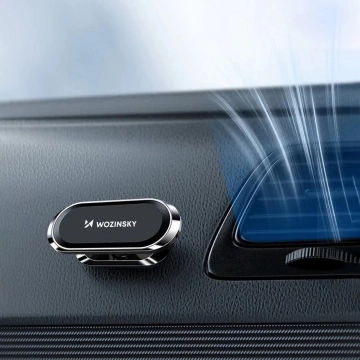 Wozinsky self-adhesive magnetic car holder 360 for dashboard silver (WMH-06)