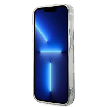 Zestaw Guess GUBPP14XHJEACSA Case Charger iPhone 14 Pro Max 6,7" zielony/zelené pevné pouzdro Jungle MagSafe