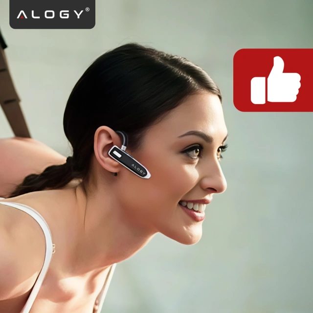 Bezdrátový headset pro hovory Bluetooth 4.0 do auta headset s displejem V8 Black