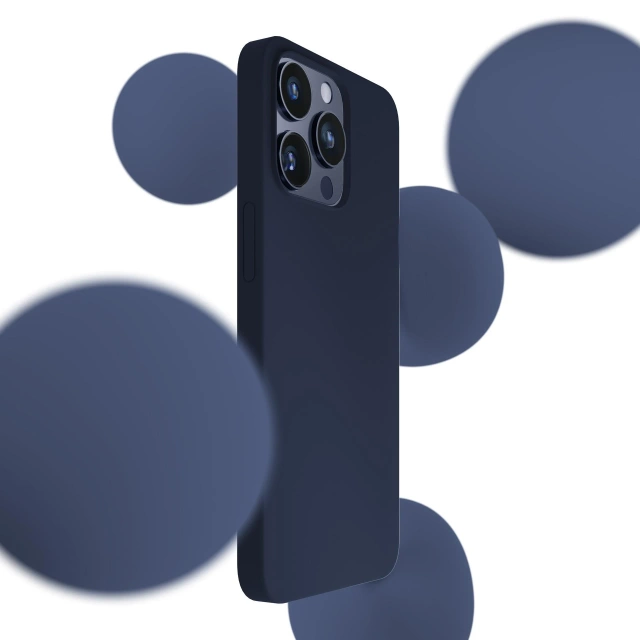Силіконовий чохол Etui 3mk Dark Navy для Apple iPhone 16 Pro