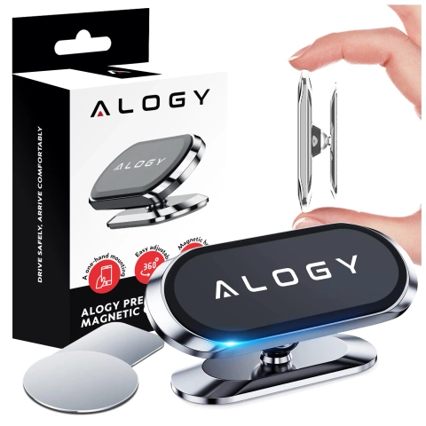 Alogy Magnetic Car Holder Universal for Phone on the Cockpit for the Board Black