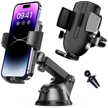 Alogy držák telefonu do auta 2 v 1 na čelní sklo na mřížku palubní desky Organizér