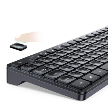 Zestaw Ugreen MK006 bezprzewodowa klawiatura + mysz 2,4 GHz czarny