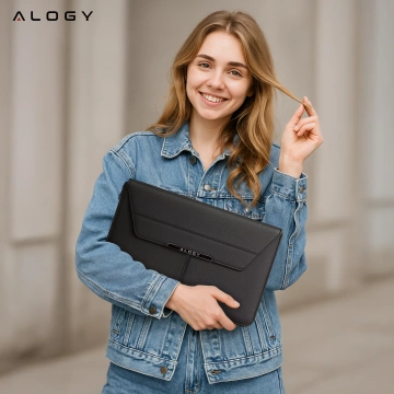 Alogy FlexCase Pro multifunkční skládací brašna na notebook se stojanem a podložkou pod myš pro Macbook 13/14" černá