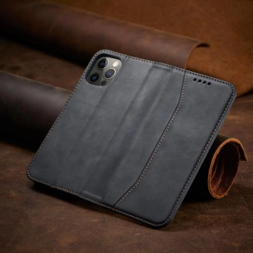 Magnet Fancy Case case for iPhone 12 Pro Max cover wallet for cards stand black