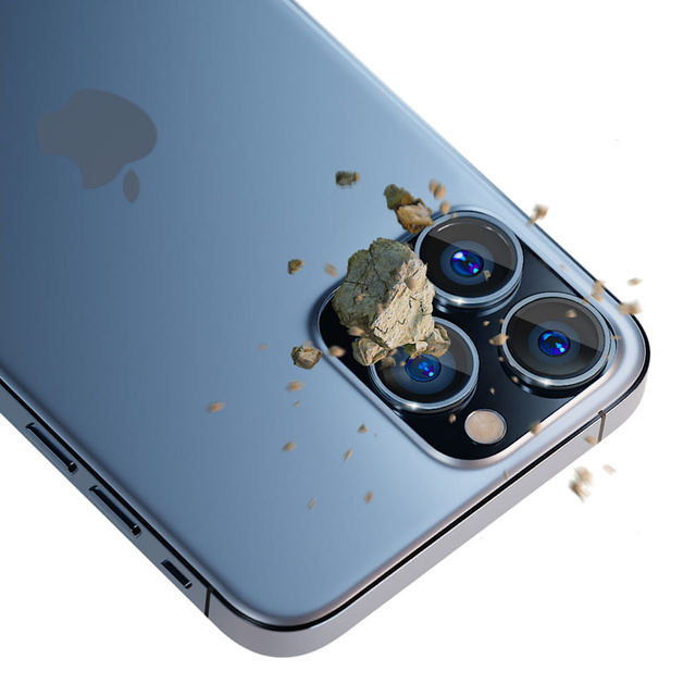 3mk Lens Protection Pro Ochranné sklo na šošovku telefónu pre Apple iPhone 13 Pro / 13 Pro Max Sierra Blue