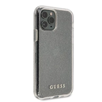 Guess GUHCN58PCGLSI iPhone 11 Pro srebrný/strieborný pevný obal Glitter