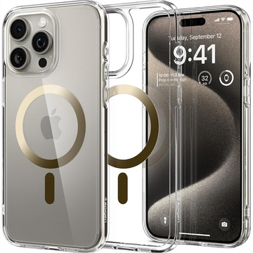 Чохол Spigen Ultra Hybrid Mag MagSafe для Apple iPhone 15 Pro Max Gold