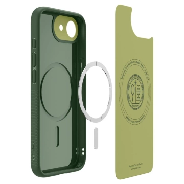 Etui do iPhone 16e Spigen Nano Pop Mag MagSafe Avo Green