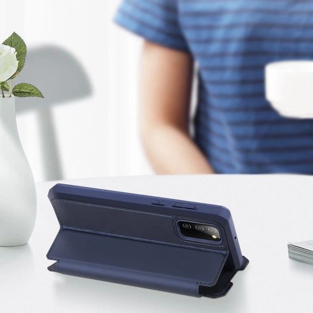 DUX DUCIS Skin X pouzdrový kryt s flipem Samsung Galaxy A02s EU růžový