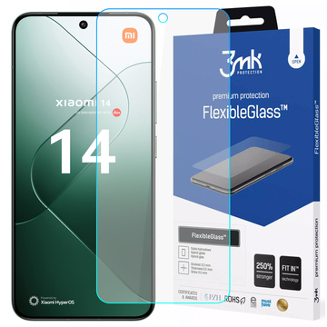 Hybridní sklo pro Xiaomi 14 3mk FlexibleGlass ochranné sklo Glass 7h