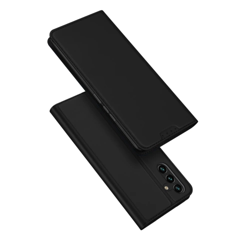 Dux Ducis Skin Pro etui Samsung Galaxy A14 5G pokrowiec z klapką portfel na kartę podstawka czarne