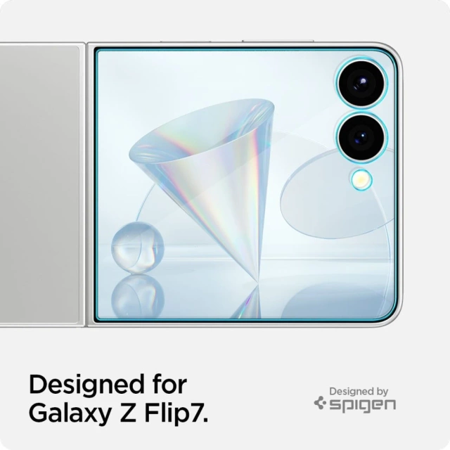 Szkło Spigen Glas.TR EZ Fit Galaxy Z Flip 7 2-Pack Clear
