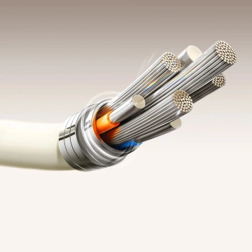 Joyroom S-A53 60W USB-C - USB-C Cable 1.2m Fluorescent Beige