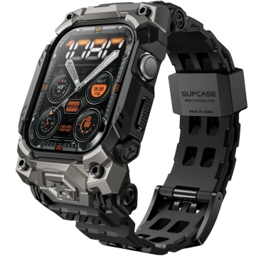 Чохол для Apple Watch 10 (46 мм) чорного кольору SUPCASE Unicorn Beetle Ore з ремінцем
