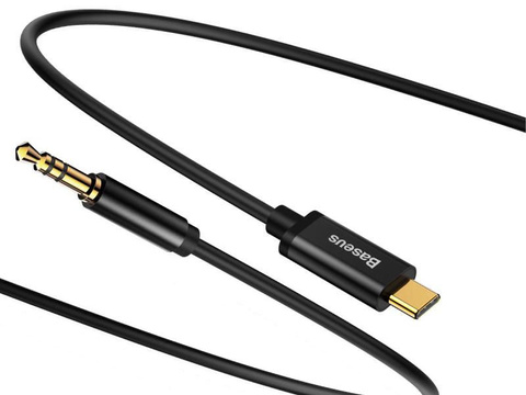 Baseus USB-C Typ C Jack 3.5 Audiokabel 120 cm M01 schwarz