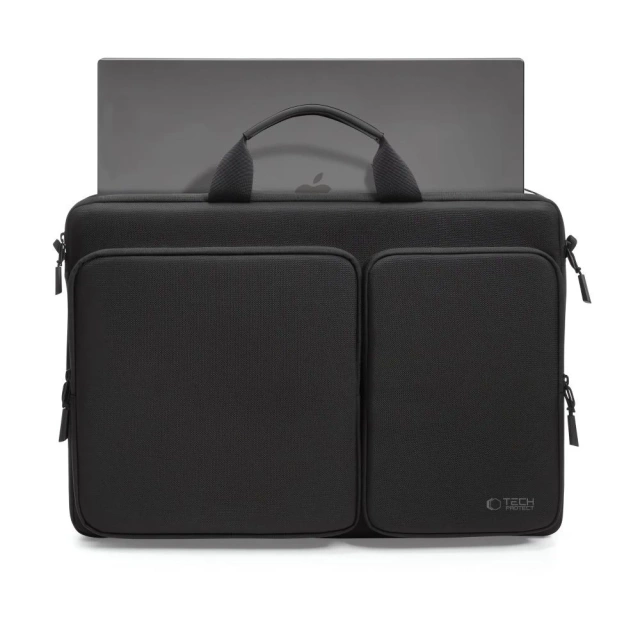 Torba Tech-Protect Defender Bag Laptop 17" Black z paskiem