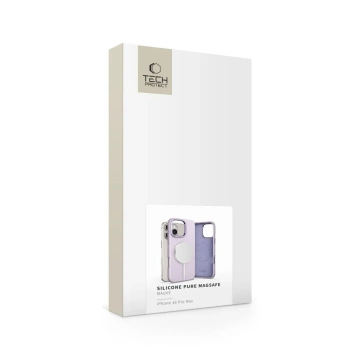 Silikónový obal Etui Tech-Protect Pure MagSafe pre iPhone 16 Pro Max, fialový