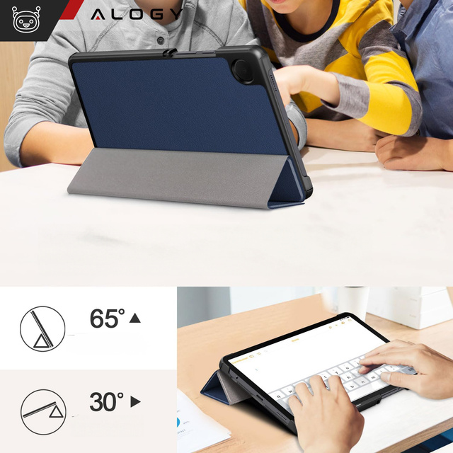 Etui do Samsung Galaxy Tab A11 (X130/X135) / A9 2023 8.7" (X110/X115) obudowa na tablet Case Alogy Book Cover Granatowe