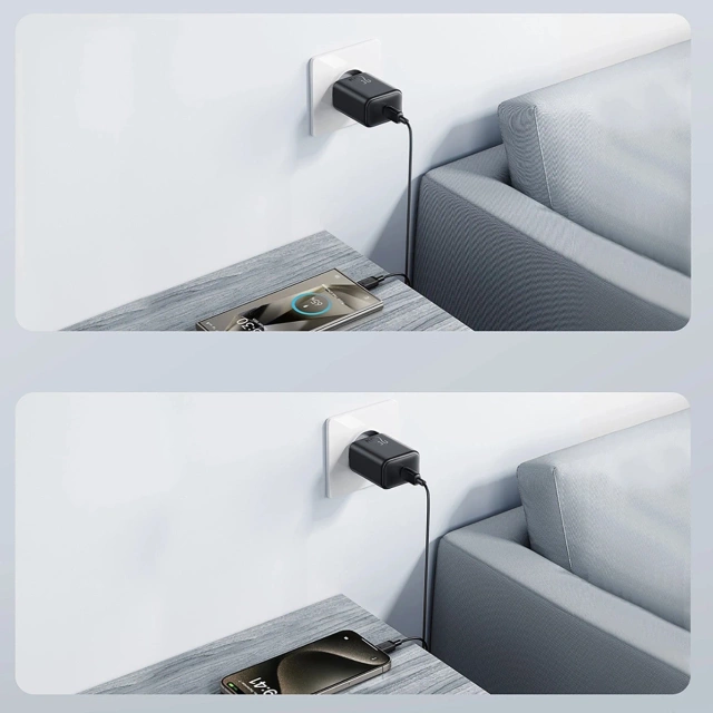 Sieťová nabíjačka Joyroom USB-C 25W SFC / PPS / PD - čierna