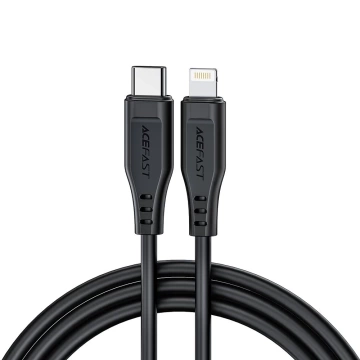 Acefast kábel MFI USB Typ C - Lightning 1,2m, 30W, 3A čierny (C3-01 čierny)