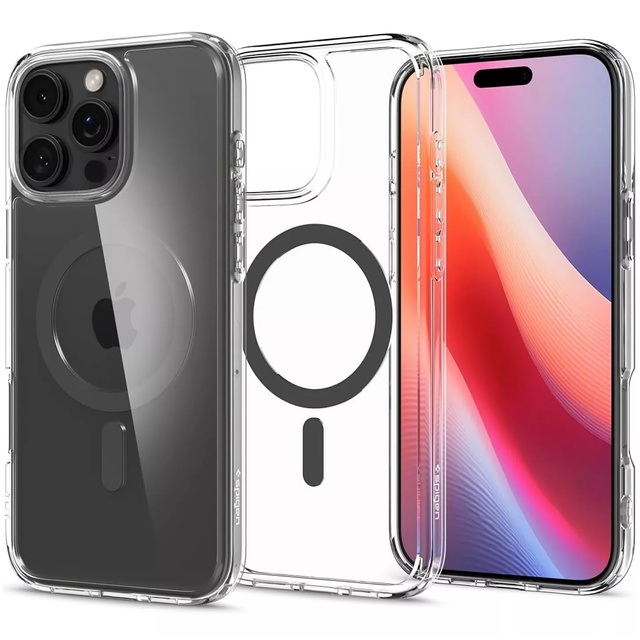 Spigen Ultra Hybrid Mag MagSafe Glass Case for Apple iPhone 16 Pro Case Graphite