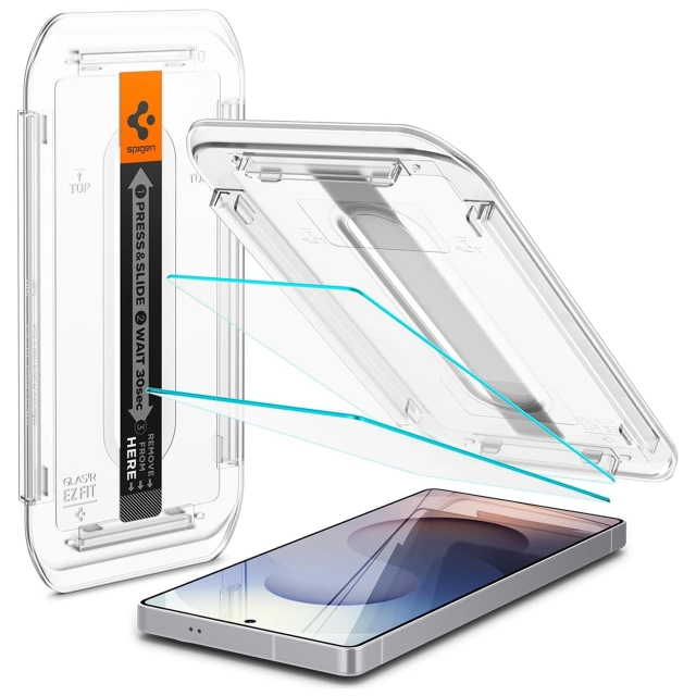 Szkło Hartowane do Samsung Galaxy S25 Ultra Spigen Glas.TR EZ Fit HD 2-Pack Clear