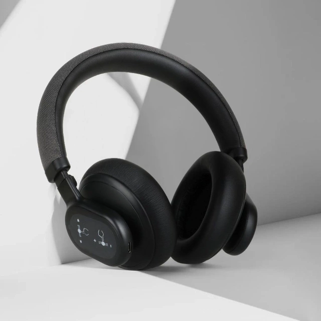 Бездротові накладні навушники Forcell F-Audio ANC Touch Beat чорного кольору