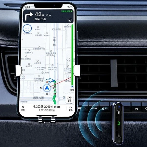 USAMS audio adaptér Bluetooth 5.0 - jack 3,5 mm szary/sivý SJ519JSQ01 (US-SJ519)