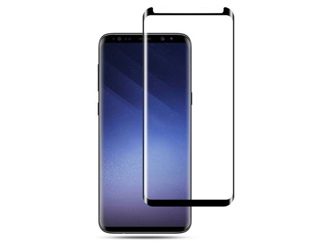 Mocolo TG 3D Glasgehäuse freundlich Samsung Galaxy S9 schwarz