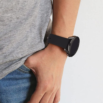 Univerzálny remienok Sport Alogy pre 20mm čierne inteligentné hodinky