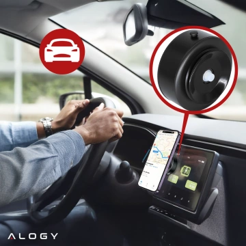 Магнітний автомобільний тримач для телефону Magsafe з вакуумною присоскою, поворотний на 360°, для кріплення на лобове скло/екран/дисплей/дзеркала/iPhone