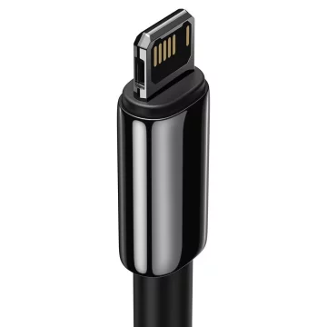 Baseus Tungsten USB kábel - Lightning 2,4 A 2 m čierny (CALWJ-A01)