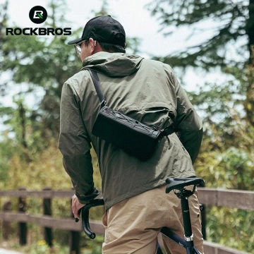 Rockbros 30110030001 Fahrradtasche für Lenker, 1,5 l, Schwarz