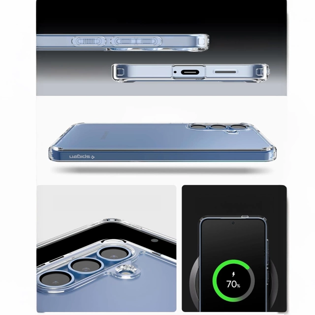 Kryt Spigen Ultra Hybrid pre Samsung Galaxy S25, krištáľovo číry