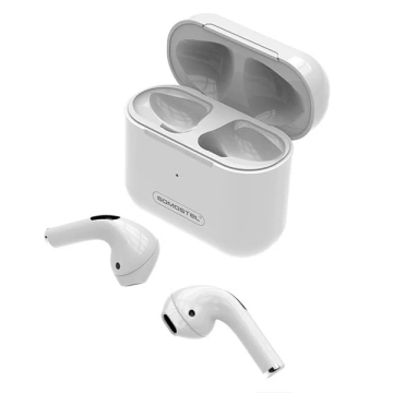 Bluetooth slúchadlá SOMOSTEL PRO 4 TWS Biele BT 5.3 Slúchadlá do uší s redukciou hluku