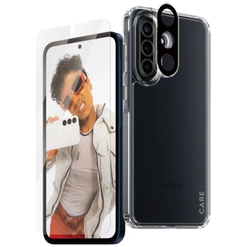Захисний комплект 3-в-1 для Samsung Galaxy A36 5G CARE від PanzerGlass Flagship