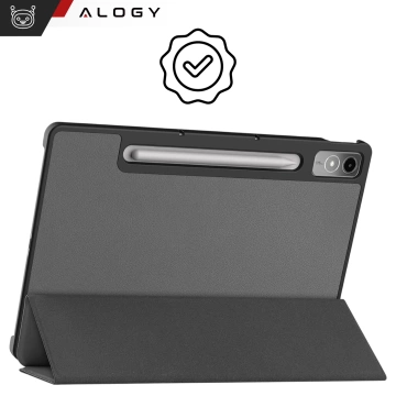 Protective case for Lenovo Tab P12 12.7 TB-370 tablet case Alogy Book Cover Case Gray