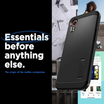 Samsung Galaxy XCover 7 Pro Spigen Tough Armor Schwarzes Gehäuse