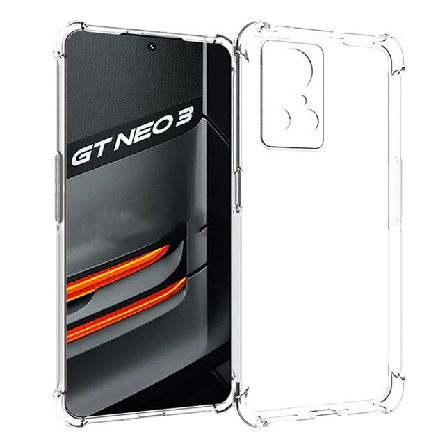 Силіконовий броньований чохол ShockProof Alogy для Realme GT Neo 3 Global Transparent