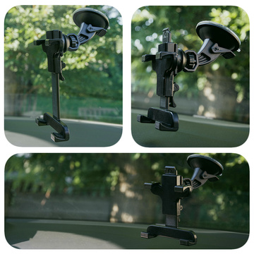 Držiak na telefón do auta, tablet, čelné sklo, kokpit, čierny