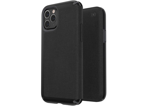 Speck Presidio Folio Hülle für Apple iPhone 11 Pro, schwarzes Glas